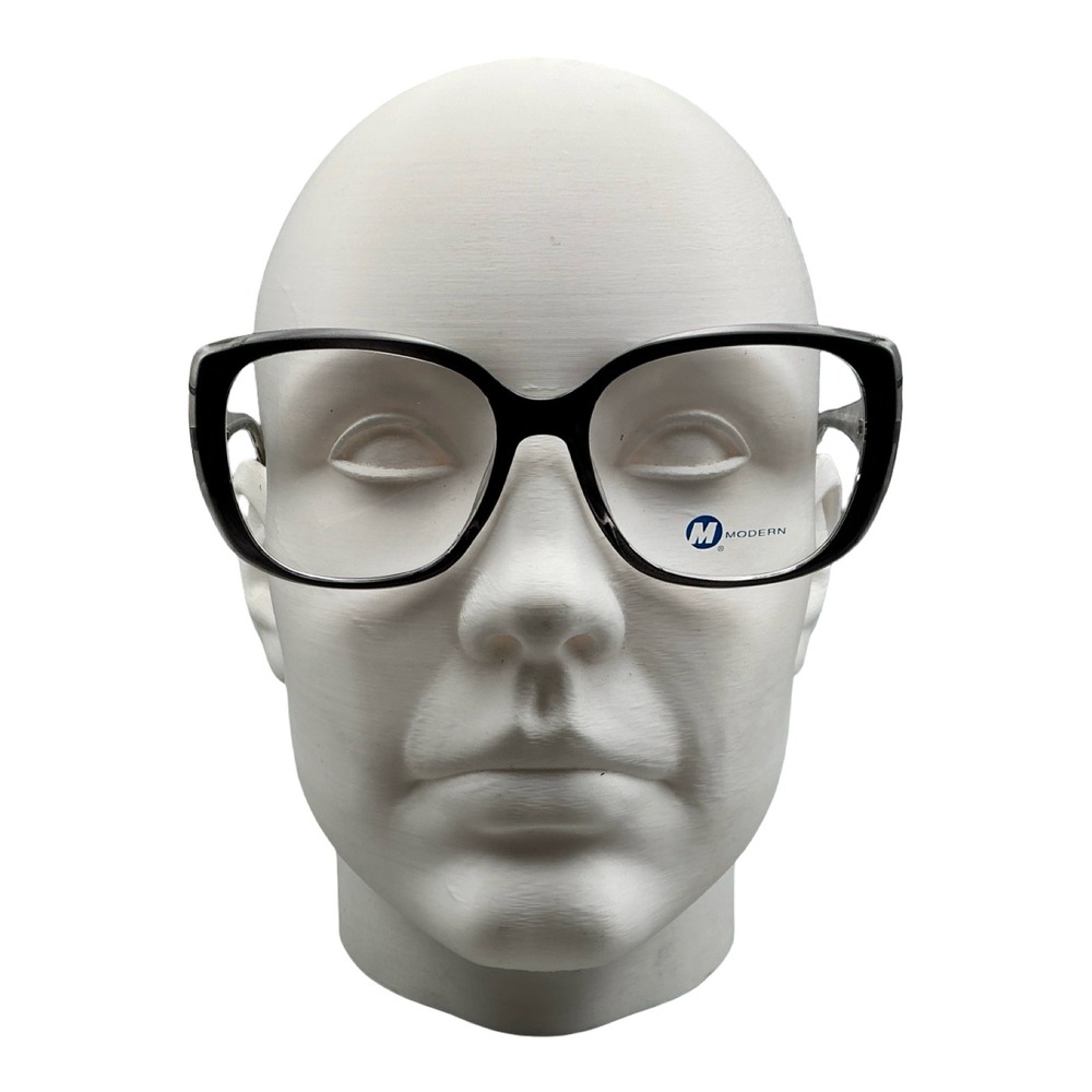 Modern Optical Wayward Black Teal Crystal Eyeglasses 54-17-145 Square Frames